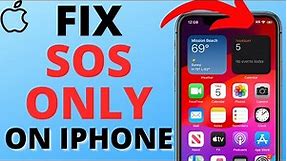How to Fix SOS Only on iPhone - Turn Off SOS Only iPhone