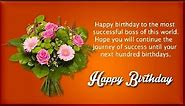 Happy Birthday Wishes For Boss - Birthday Quotes, Messages, SMS, Greetings And Saying