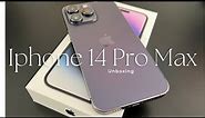  iphone 14 pro max (purple 💜) unboxing + accesories