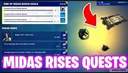 How To Complete Midas Rises Quests in Fortnite - Rise of Midas Quest Fortnite Chapter 5 Season 2