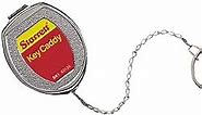 Starrett Key Caddy with 21" Stainless Steel Chain, Heavy-Duty Die-Cast Zinc Case, Large Key Ring, Retractable Design - SK1