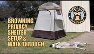 Browning Privacy Shelter Setup, Walk-Through & Take Down