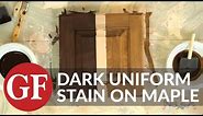 How to Achieve Dark Even Finishes on Maple With Water Based Stain | General Finishes