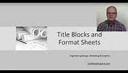 Title Block and Format Sheets
