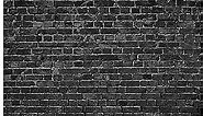 7X5FT Black Brick Wall Background Photography Props Brick Birthday Party Decoration Background Photography Studio Decoration Background Room Decoration bannerYY-1
