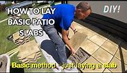 How to lay patio slabs DIY