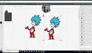 DIY Thing 1 and Thing 2 Dr Seuss Off the Mat tutorial for the Cricut