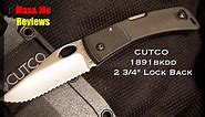 CUTCO 1891DD 2 3/4" SERRATED LOCKBACK KNIFE