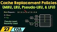 Cache Replacement Policies - MRU, LRU, Pseudo-LRU, & LFU