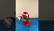 Emoji Christmas poop plush animated