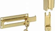 National Hardware N183-582 806 Keyed Chain Door Locks in Brass
