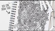 HOW TO DRAW Easy Flower Doodles, Banners & Patterns