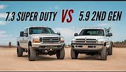 1999 Ford 7.3 Power Stroke Super Duty vs Dodge Ram 5.9 Cummins 2nd Gen | Which Is Better?