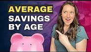 How Much The Average American SAVED Last Year By Age