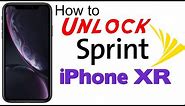 How to Unlock Sprint iPhone XR (Boost & Virgin Supported) - Use in USA and Worldwide