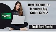 Menards Credit Card Login | Menards Big Credit Card Login for Online Payment | Menards Big Card