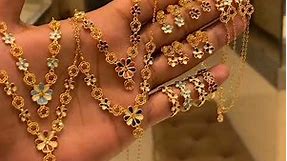 Heavy Gold Necklace Designs with Price