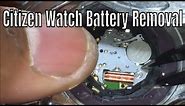 How To Replace The Battery On Your Citizen Eco Drive Capacitor Solar Watch Battery