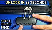 How To Unlock Forgotten Combination Lock Password | Open Any Suitcase Luggage Bag Password Lock