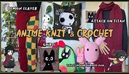 Anime Knit & Crochet | Demon Slayer, Attack on Titan, Ghibli, Toilet Bound Hanako-Kun