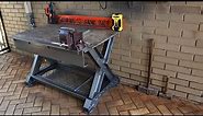 I make an Industrial-Style Heavy-Duty Steel Workbench and Welding Table.