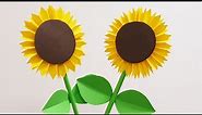DIY very easy paper Sunflower ,paper flowers,