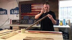 DIY - Rustic Wood American Flag - Start your own Flag Co. for under $100 - Step By Step, How To