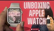 Apple Watch Series 9 STARLIGHT Unboxing & First Look | The NEW Double Tap!🔥| Starlight 💫