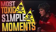 CS:GO - MOST TOXIC S1MPLE MOMENTS! (FUNNY&RAGE)