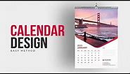 Calendar Design 2022 | How to Make Calendar In Illustrator Tutorial | Create Wall Calendar | #MH