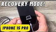 How to Put iPhone 15 Pro & Pro Max in Recovery Mode | 2023 | IOS 17