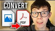 How To Convert PDF To JPG (Free) | PDF To JPG Converter
