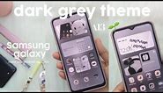 make your Android phone aesthetic| dark grey theme ✨| Samsung a13 aesthetic