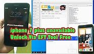 iPhone 7 plus unavailable Unlock by EFT Tool Free ​ ios 15.7.6 / Apple ios