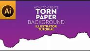 Simple Torn Paper Background Illustrator Tutorial