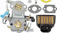 455 460 Rancher Carburetor for Husqvarna Rancher Chainsaw Parts 455 E 460 461 Gas Chainsaw Replace WTA-29 544883001 with 537255701 Air Filter Maintenance Kit