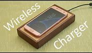 DIY wireless charger for smartphones made of wood
