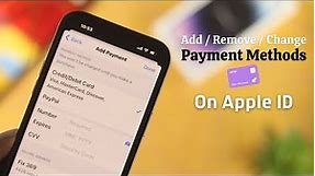 How to Add Payment Method in Apple ID! [Change Payment Method]