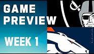 Las Vegas Raiders vs. Denver Broncos | 2023 Week 1 Game Preview