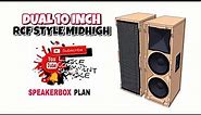 DUAL 10 INCH MIDHIGH FULL PLAN | 10×10 HORN | RCF STYLE ( NXL44 INSPIRED )