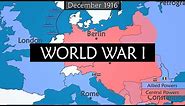World War I - Summary on a Map