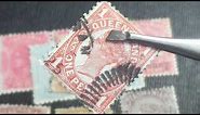 Old Tasmanian Queen Victoria Stamps values