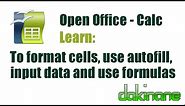 Open Office Calc - Learn the basics