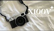 fujifilm x100v unboxing ✩ accessories & photos with film recipes | my new camera!