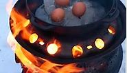 DIY BBQ Using Recycled Car Wheels and Stones
