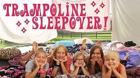 Trampoline Sleepover! | Crazy8Family