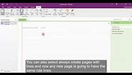 is there a way to mark the borders of a normal A4 paper in onenote?