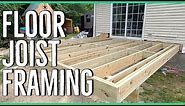 Installing Joists and Sheathing the Floor ||14x14 Home Addition||