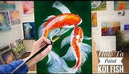 How To Paint Koi Fish | acrylic