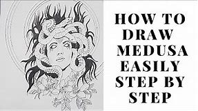 How to draw Medusa Sketch step by step || Pencil sketch Tutorial || Drawing video